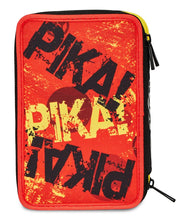 Carica l'immagine nel visualizzatore di Gallery, Seven Astuccio Scuola 3 Scomparti, PIKACHU - POKEMON, Giallo Rosso - Portapenne Multi Scomparto Con Matite, Penne e Colori