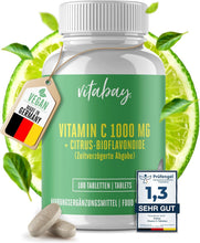 Carica l'immagine nel visualizzatore di Gallery, vitabay Vitamina C 1000 mg + Bioflavonoidi, 180 Compresse Vegane