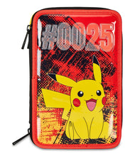 Carica l'immagine nel visualizzatore di Gallery, Seven Astuccio Scuola 3 Scomparti, PIKACHU - POKEMON, Giallo Rosso - Portapenne Multi Scomparto Con Matite, Penne e Colori