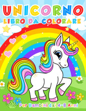 Carica l'immagine nel visualizzatore di Gallery, Unicorno Libro da Colorare: Per Bambini dai 4-8 Anni