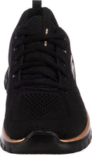 Carica l'immagine nel visualizzatore di Gallery, Skechers Graceful Get Connected, Sneaker Donna, Black Mesh Rose Gold Trim, 38 EU