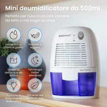 Carica l'immagine nel visualizzatore di Gallery, Pro Breeze PB-03-EU, Mini Deumidificatore per ambienti, contro umidità e...