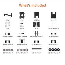 Carica l'immagine nel visualizzatore di Gallery, Amazon Basics Supporto a parete per TV Full Motion, si adatta a TV da 30 a 102 cm e VESA 200 x 200, Nero