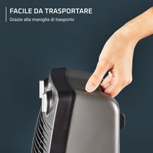 Carica l'immagine nel visualizzatore di Gallery, Rowenta SO2210 Compact Power Termoventilatore Potente e Compatto, Riscalda e Raffredda Gli Ambienti, Ottimo per Qualsiasi Stagione, 2000 W, 220 V, Nero