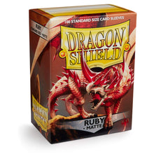 Carica l'immagine nel visualizzatore di Gallery, Dragon Shield ART11037 Matte Standard Size Sleeves 100pk-Ruby, Multicoloured