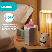 Carica l'immagine nel visualizzatore di Gallery, Chicco Scaldabiberon Portatile Da Viaggio E Scaldapappa Con Tre Programmi E Spegnimento Automatico, Bianco, ‎14 x 14 x 17.5 cm; 820 grammi