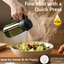 Carica l'immagine nel visualizzatore di Gallery, SWEET VIEW Spruzzatore Olio e Distributore Olio, 470 ml, in vetro resistente alla luce, per cucina, friggitrice ad aria, cucina, insalata e barbecue