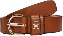 Carica l'immagine nel visualizzatore di Gallery, Tommy Hilfiger Donna Cintura Essential Effortless 2,5 cm Cintura in Pelle, Marrone (Cognac), 130 cm