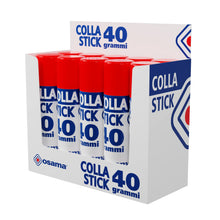 Carica l'immagine nel visualizzatore di Gallery, Osama - Colla Stick Extra Forte, Box da 10 Pezzi, 40 gr - Set Colle Stick Ideale per Cancelleria Scuola, Ufficio e Università - Scorrevole, Resistente e Adatta ai Bambini, Formula Classica