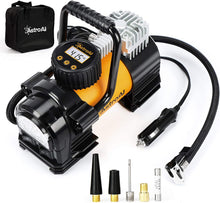 Carica l'immagine nel visualizzatore di Gallery, AstroAI Compressore Auto 12 V Aria Portatile Professionale con LED,...