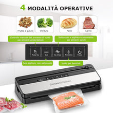 Carica l'immagine nel visualizzatore di Gallery, Macchina Sottovuoto per Alimenti Bonsenkitchen, Sigillatore Nero 01