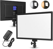 Carica l'immagine nel visualizzatore di Gallery, Neewer RALENO Luce 192 LED Ultra Sottile con LCD Display, Batteria a Litio...