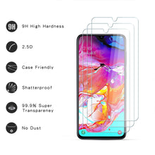Carica l'immagine nel visualizzatore di Gallery, Pellicola Protettiva in Vetro Temperato per Samsung Galaxy A70 [3Pezzi], Durezza 9H, 2.5D Alta Definizione, Senza Bolle, Anti Graffio Protezione Schermo per Samsung Galaxy A70