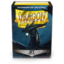 Carica l'immagine nel visualizzatore di Gallery, Arcane Tinmen ART11024 Sleeves: Dragon Shield Matte Jet (100) Standard Size 100pk-Jet, Black