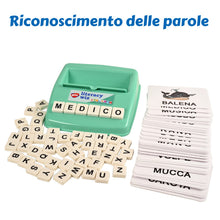Carica l'immagine nel visualizzatore di Gallery, BOHS Juego de Ortografía en Italiano - Ve y Oculta la Ortografía - 60 Tarjetas Flash - Juguetes Educativos para el Aprendizaje de Idiomas en Preescolar