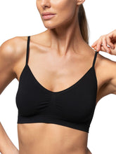 Carica l'immagine nel visualizzatore di Gallery, Pompea Reggiseno Senza Ferretto Invisibile, Brassiere Seamless in Morbida Microfibra con Spallina Stretta, Effetto Seconda Pelle