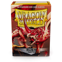 Carica l'immagine nel visualizzatore di Gallery, Dragon Shield ART11037 Matte Standard Size Sleeves 100pk-Ruby, Multicoloured
