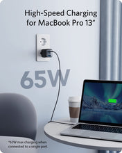 Carica l'immagine nel visualizzatore di Gallery, Anker Caricatore USB C rapido 735 (Nano II 65W) Pod a 3 Porte PPS, Alimentatore Compatto USB C per MacBook PRO/Air, iPad PRO, Steam Deck, Galaxy S20, dell XPS 13, Note 20, iPhone 16/15 Pro Max, Pixel
