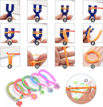 Carica l'immagine nel visualizzatore di Gallery, TONZACK 40 Kit Braccialetti Elastici a Griglia,Più Di 2800 Pezzi Braccialetti Colorati,Regali Di Natale Per Bambini Premium Fai-Da-Te,Con Vari Accessori Perline e Telai,In 32 Colori