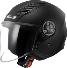 Carica l'immagine nel visualizzatore di Gallery, LS2, casco moto jet Airflow nero opaco, M