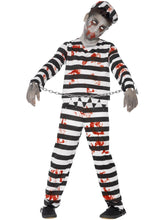 Carica l'immagine nel visualizzatore di Gallery, SMIFFYS Costume Zombie Detenuto, comprende Pantaloni, Top, Cappello e Manette