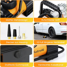 Carica l'immagine nel visualizzatore di Gallery, AstroAI Compressore Auto 12 V Aria Portatile Professionale con LED,...
