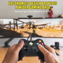 Carica l'immagine nel visualizzatore di Gallery, Controller per PC Xbox 360, Game Controller per Xbox 360, Wired Controller Compatibile per Xbox 360/Xbox 360 Slim, USB Wired Controller Joystick Compatibile per PC(Windows 7/8 / 8.1/10 / XP/Vista)
