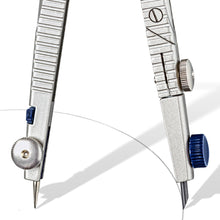 Carica l'immagine nel visualizzatore di Gallery, STAEDTLER compasso professionale leggero e regolabile, dotato di adattatore universale e mine di ricambio, ideale per il disegno tecnico, 553 01