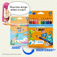Carica l'immagine nel visualizzatore di Gallery, Bic 8297356 Kids Evolution Triangle Pastelli, 10.2 mm, Confezione da 12