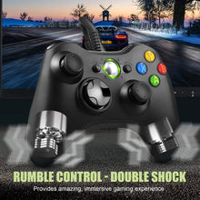 Carica l'immagine nel visualizzatore di Gallery, Controller per PC Xbox 360, Game Controller per Xbox 360, Wired Controller Compatibile per Xbox 360/Xbox 360 Slim, USB Wired Controller Joystick Compatibile per PC(Windows 7/8 / 8.1/10 / XP/Vista)