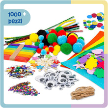 Carica l'immagine nel visualizzatore di Gallery, Smowo® Kit Lavoretti Creativi per Bambini - Grande Set di Bricolage con Scovolini e Materiale Vari, Ideale per Ragazze e Ragazzi