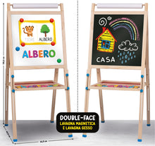 Carica l'immagine nel visualizzatore di Gallery, Lisciani Giochi - Montessori Lavagnona legno cresce con te