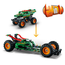 Carica l'immagine nel visualizzatore di Gallery, LEGO Technic Monster Jam Dragon, Set Monster Truck 2 in 1 con Pull-Back, Auto Offroad e Macchina Giocattolo Buggy, Giochi per Bambini e Bambine 42149