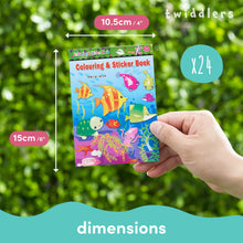Carica l'immagine nel visualizzatore di Gallery, THE TWIDDLERS - 24 Mini Libri da Colorare con Adesivi per Bambini