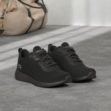 Carica l'immagine nel visualizzatore di Gallery, Skechers Bobs Squad Tough Talk, Scarpe da Ginnastica Donna, Black Engineered Knit Trim Blk, 38 EU
