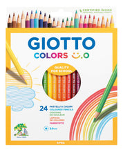 Carica l'immagine nel visualizzatore di Gallery, Giotto Pastelli colorati Colors Smile - 24 pezzi