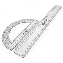 Carica l'immagine nel visualizzatore di Gallery, Westcott E-10304 00 Set matematica, 4 pezzi, plastica, trasparente