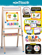 Carica l'immagine nel visualizzatore di Gallery, Lisciani Giochi - Montessori Lavagnona legno cresce con te