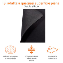 Carica l'immagine nel visualizzatore di Gallery, Amazon Basics Tappetino per Rettangolare mouse da gaming, per uso prolungato, taglia ampia, Esteso, Nero