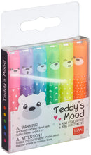 Carica l'immagine nel visualizzatore di Gallery, Legami - Set di 6 mini evidenziatori Teddy's Mood, 6 pezzi (1 confezione)
