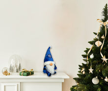 Carica l'immagine nel visualizzatore di Gallery, Inter | Gnomo Natale Arredo | 30 Cm | Nero/Azzurro| Prodotto Ufficiale