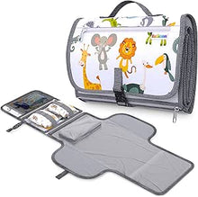 Carica l'immagine nel visualizzatore di Gallery, Fasciatoio Portatile Pieghevole - BABYTREASURE - Tracolla e Volume "FAI...