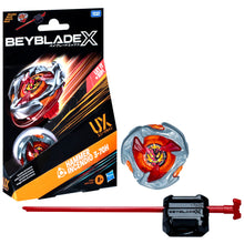 Carica l'immagine nel visualizzatore di Gallery, Beyblade X, Starter Pack, Hammer Incendio 3-70H UX con trottola e Lanciatore