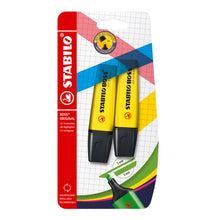 Carica l'immagine nel visualizzatore di Gallery, Evidenziatore - STABILO BOSS ORIGINAL - Pack da 2 - Giallo/Giallo