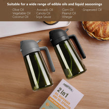 Carica l'immagine nel visualizzatore di Gallery, SWEET VIEW Spruzzatore Olio e Distributore Olio, 470 ml, in vetro resistente alla luce, per cucina, friggitrice ad aria, cucina, insalata e barbecue