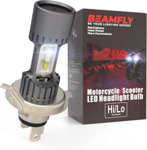 Carica l'immagine nel visualizzatore di Gallery, Lampadina H4 LED per Moto, 6400LM Lampada for Motorbike, Grigio scuro