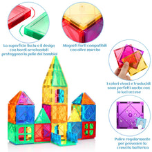 Carica l'immagine nel visualizzatore di Gallery, LeagoEra 50 Pezzi Costruzioni Magnetiche Giochi Bambini, Magneti per Ragazzi, Giocattoli 3 4 5 6 7 Anni