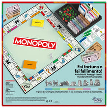 Carica l'immagine nel visualizzatore di Gallery, Hasbro Gaming, Monopoly, Gioco da Tavolo, Ideale per Famiglia e Amici, per Bambini e Bambine da 8 Anni in Su, Include Vaschetta Contenitore e Pedine Più Grandi, per 2-6 Giocatori, in Italiano