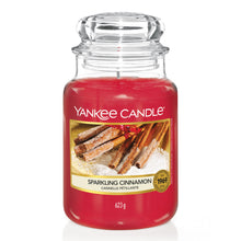 Carica l'immagine nel visualizzatore di Gallery, YANKEE CANDLE Candele In Giara, Cannelle Scintillante, Grande