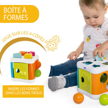Carica l'immagine nel visualizzatore di Gallery, Chicco Cubo Incastra e Martella 2 in 1, Gioco Educativo per Bambini 10 Mesi - 3 Anni, con 4 Forme Geometriche, 2 Sfere e Martello Giocattolo, Multiattività